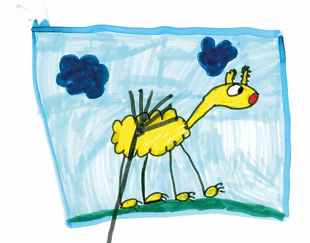 Von Kind gemalt "Bildzauberin"